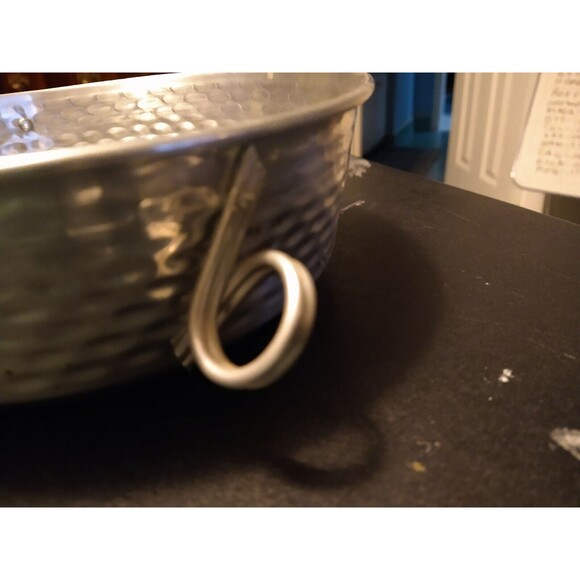 Vintage Nasco Italy 3 Pc Hammered Aluminum Casserole Dish / Cooking piece/ Cover - Picture 5 of 12